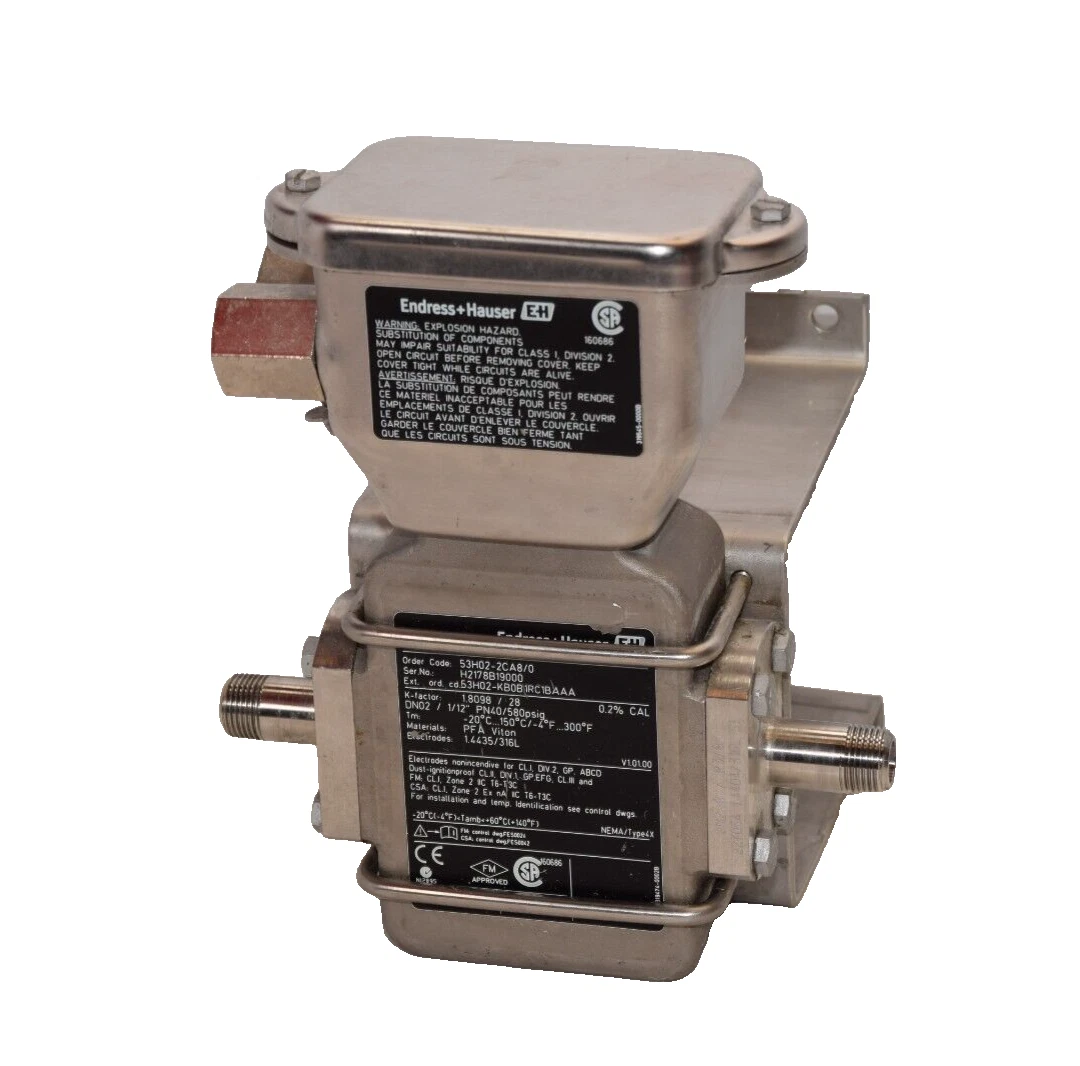 Used ENDRESS + HAUSER 53H02-2CA8/0 53H022CA80 Promag H Flowmeter