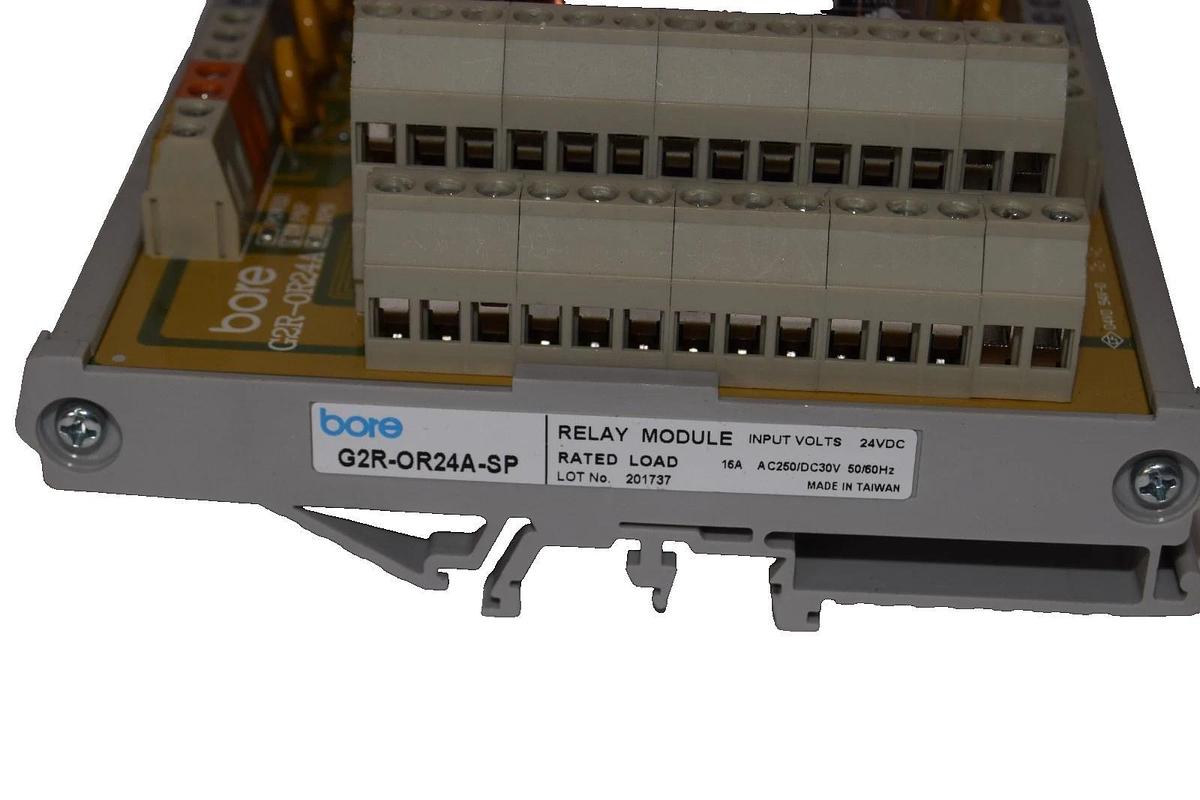 Used BORE G2R-OR24A-SP , G2R-OR24A 24Vdc 16A 24-Channel Relay Module