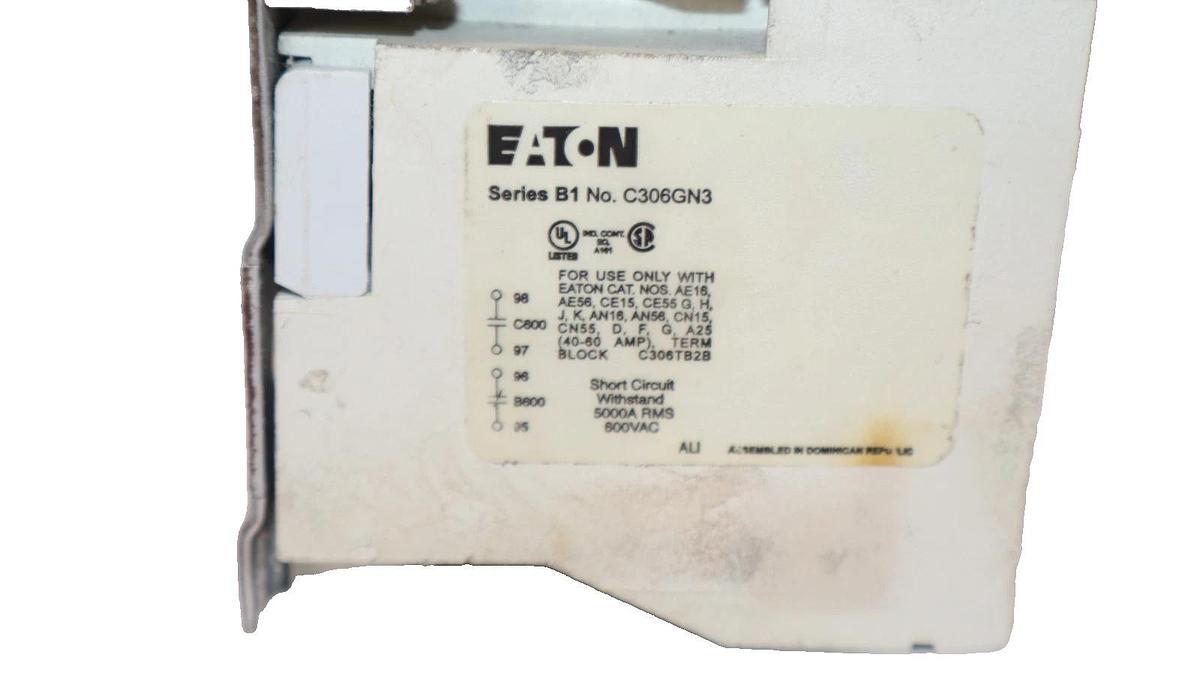 Used Eaton Starter AN16DN0 Size Sz 1 27A 27 Amp 575V Coil:120V