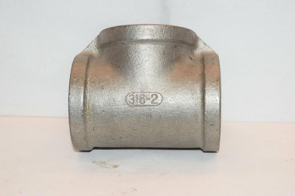 NEW ASP 316-2 2" TEE PIPE STAINLESS STEEL