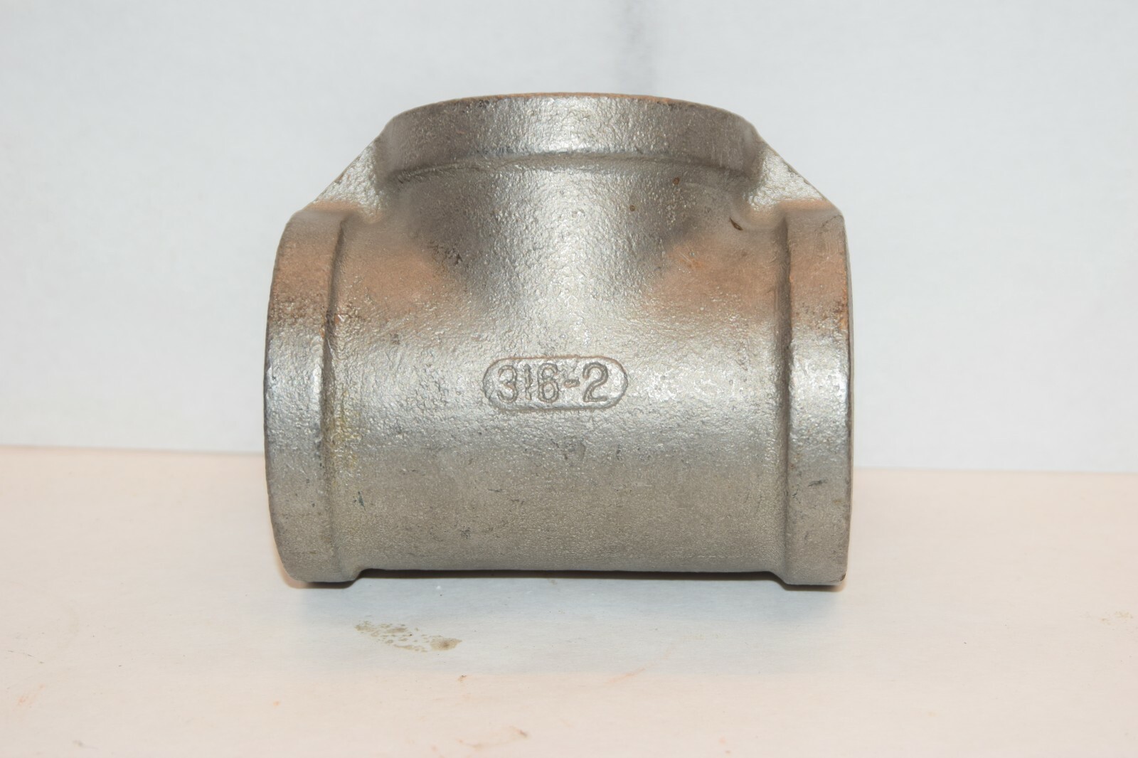 NEW ASP 316-2 2" TEE PIPE STAINLESS STEEL