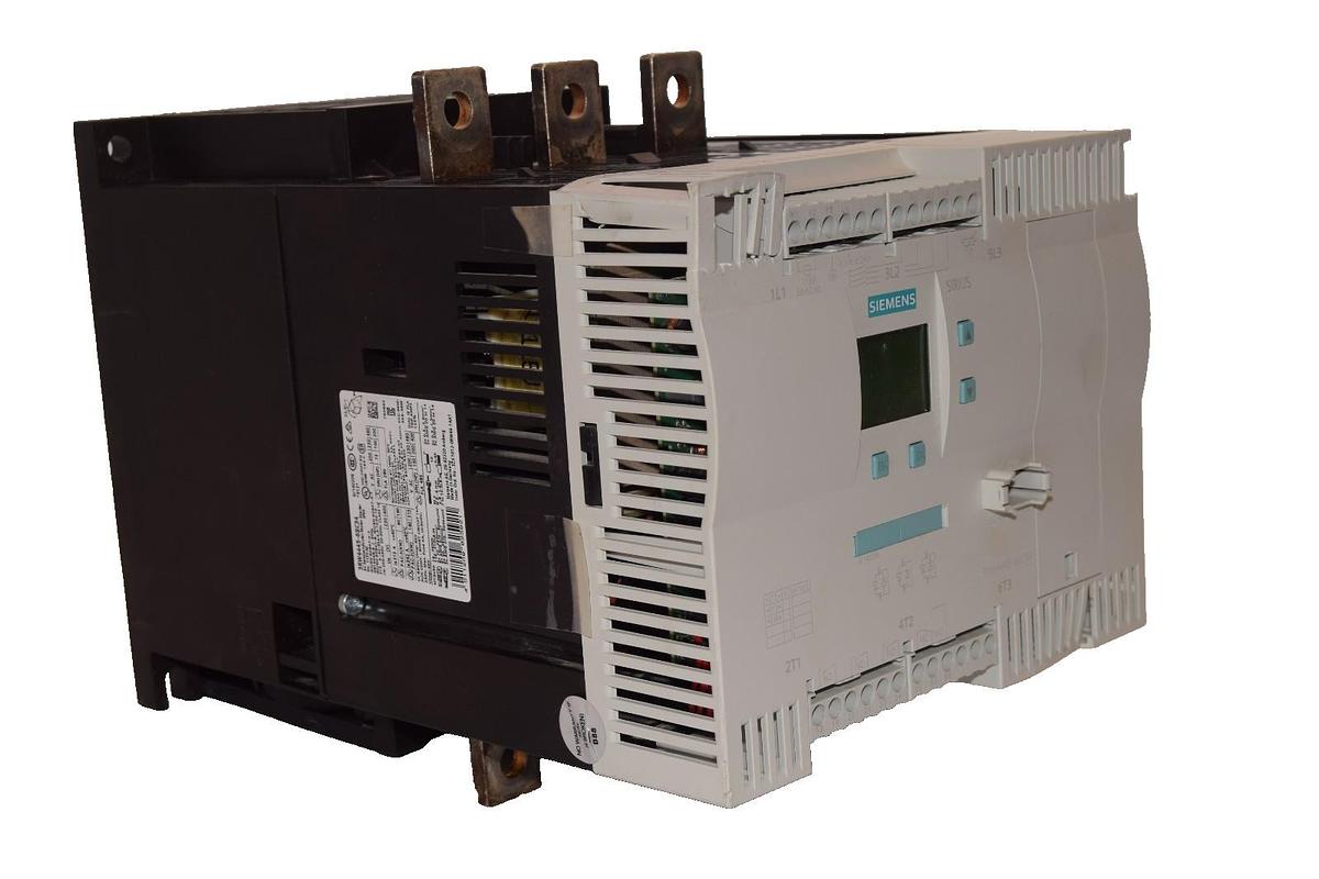 Used Siemens AC Semiconductor Motor Starter 3RW4445-6BC34 SIRIUS 115vac DAMAGED COVER