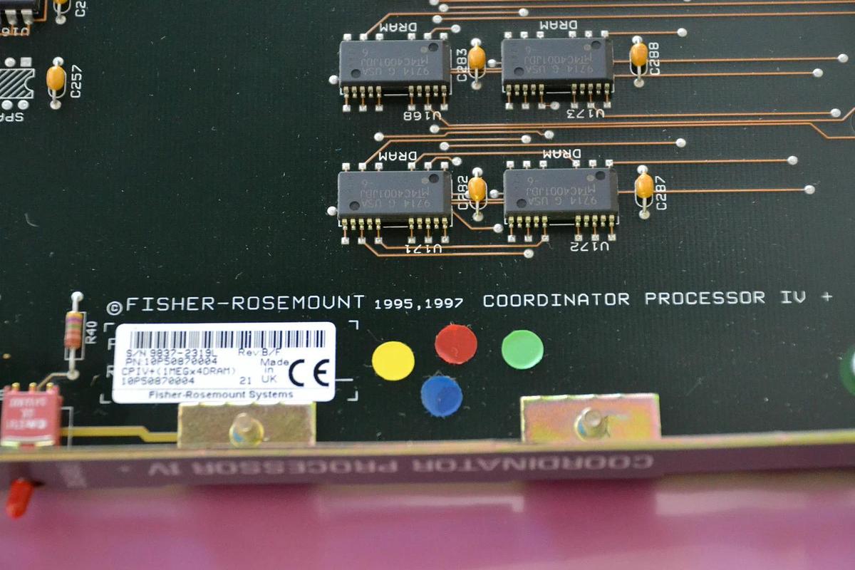FISHER ROSEMOUNT COORDINATOR PROCESSOR IV 10P50870004 REV. B/F NEW
