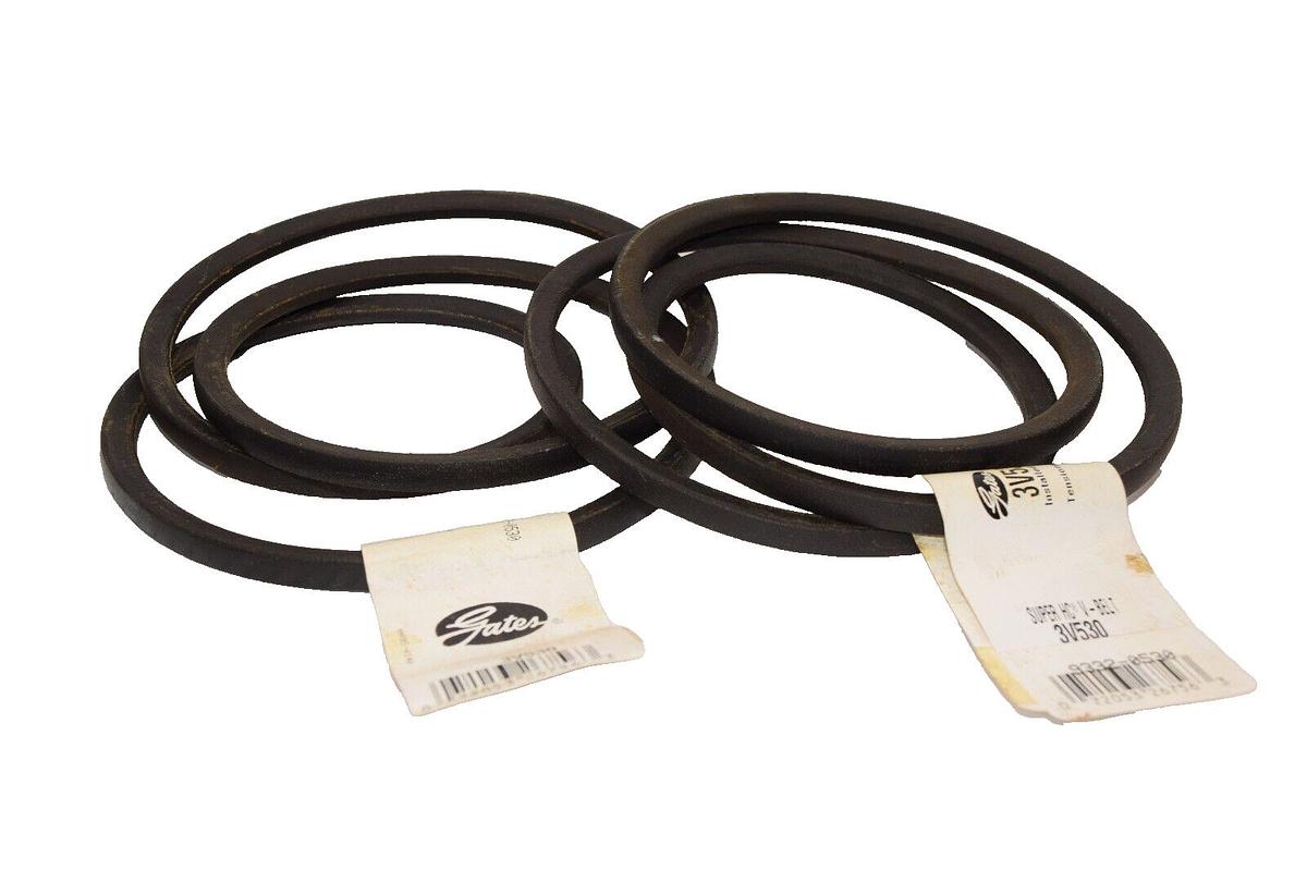 (NEW - Lot of 2) GATES 3V530 , 9332-0530 Super HC V-Belt