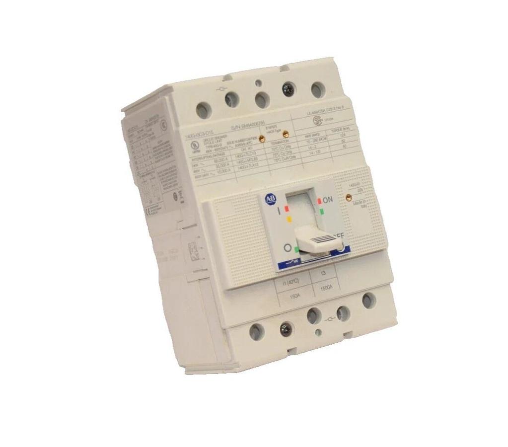 Used ALLEN BRADLEY 140G-I3C3-D15 3P 480V 150Amp 150 A Amp 150A Circuit Breaker