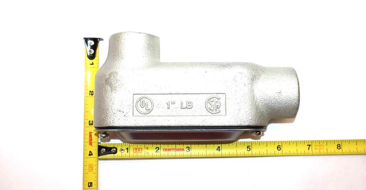 (NEW - Lot of 2) XHHW 1" LB Elbow Conduit Body