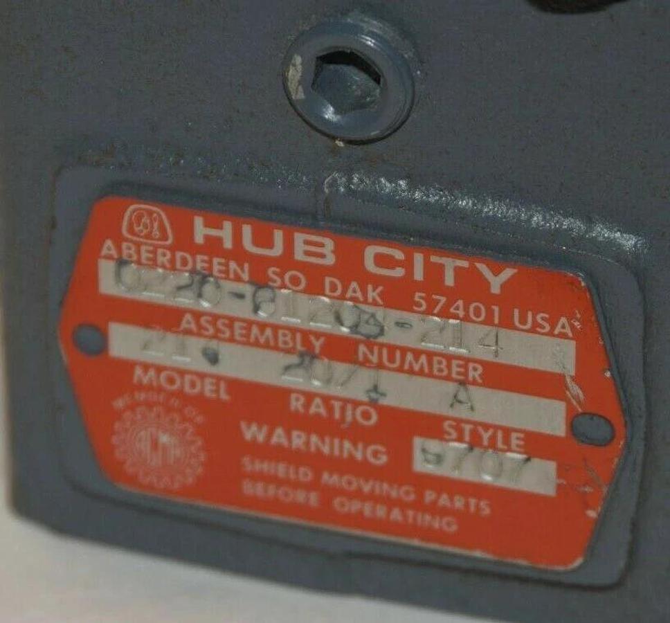 (NEW) HUB CITY 0220-6104-214 214 20:1 Ratio Style A Reducer