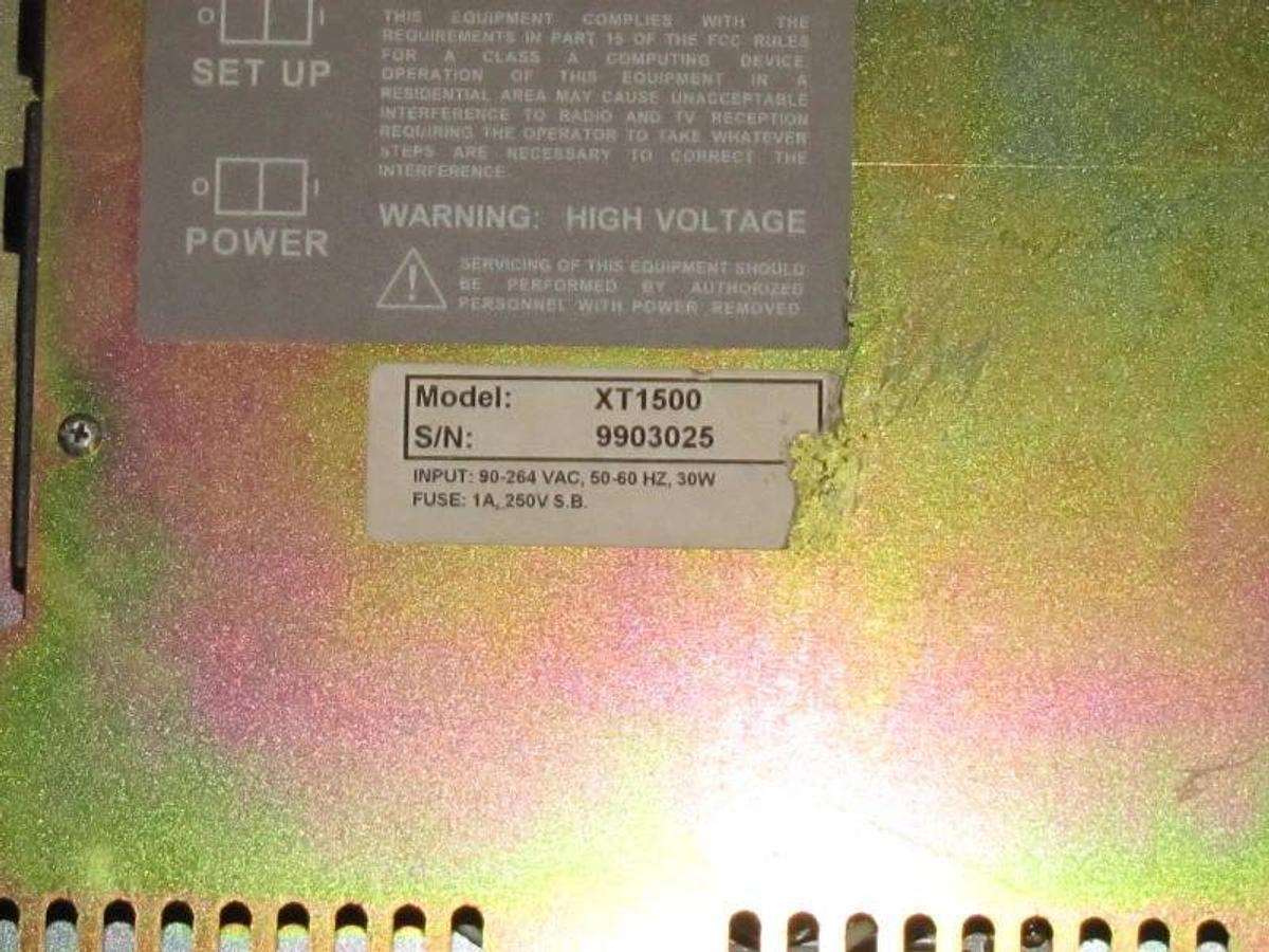 Used Viewtronix XT1500  Panel View Operator Interface Monitor