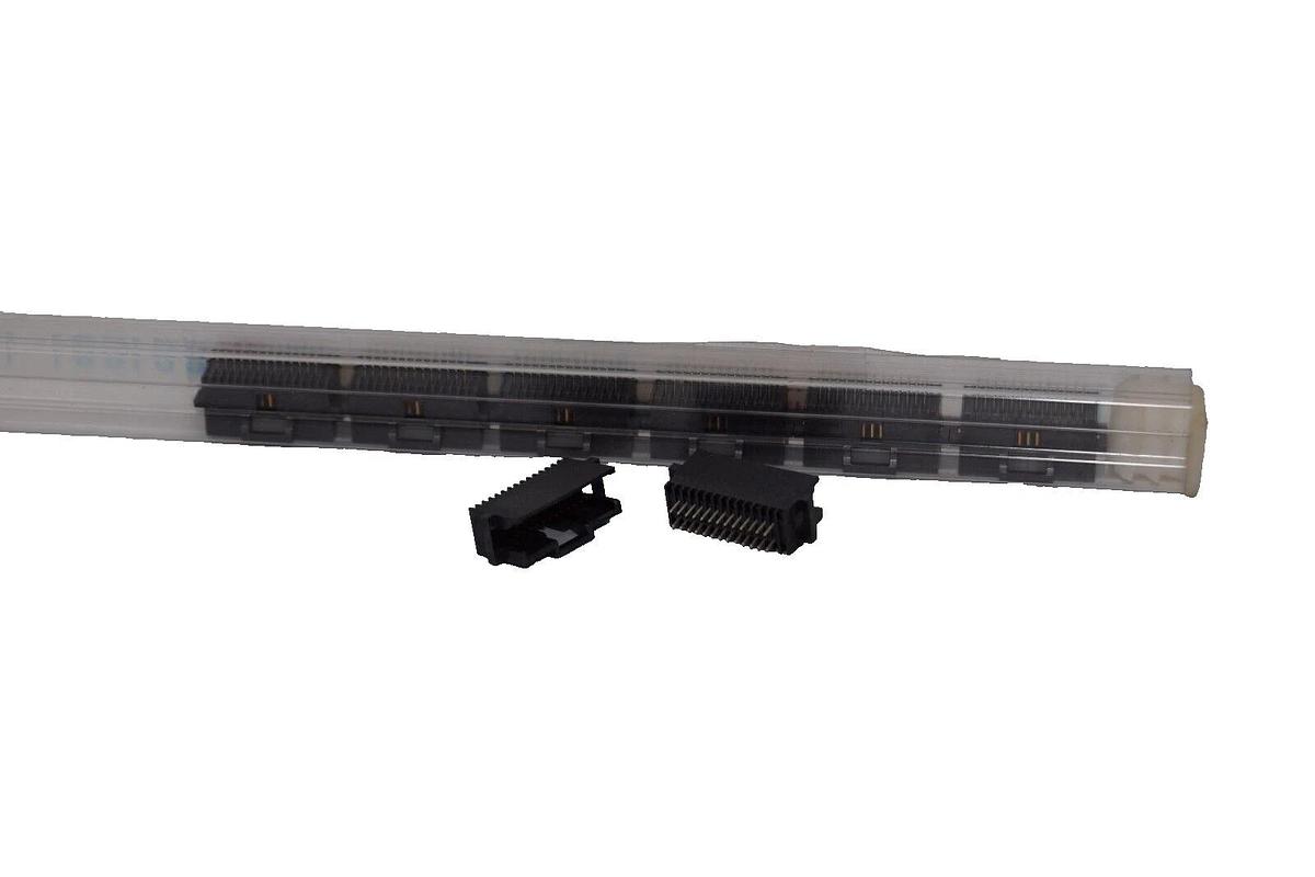 (Lot 8) TYCO 1253-0999 Header 2x13 26 Pin Vertical Shrouded Connector 1.27mm NEW