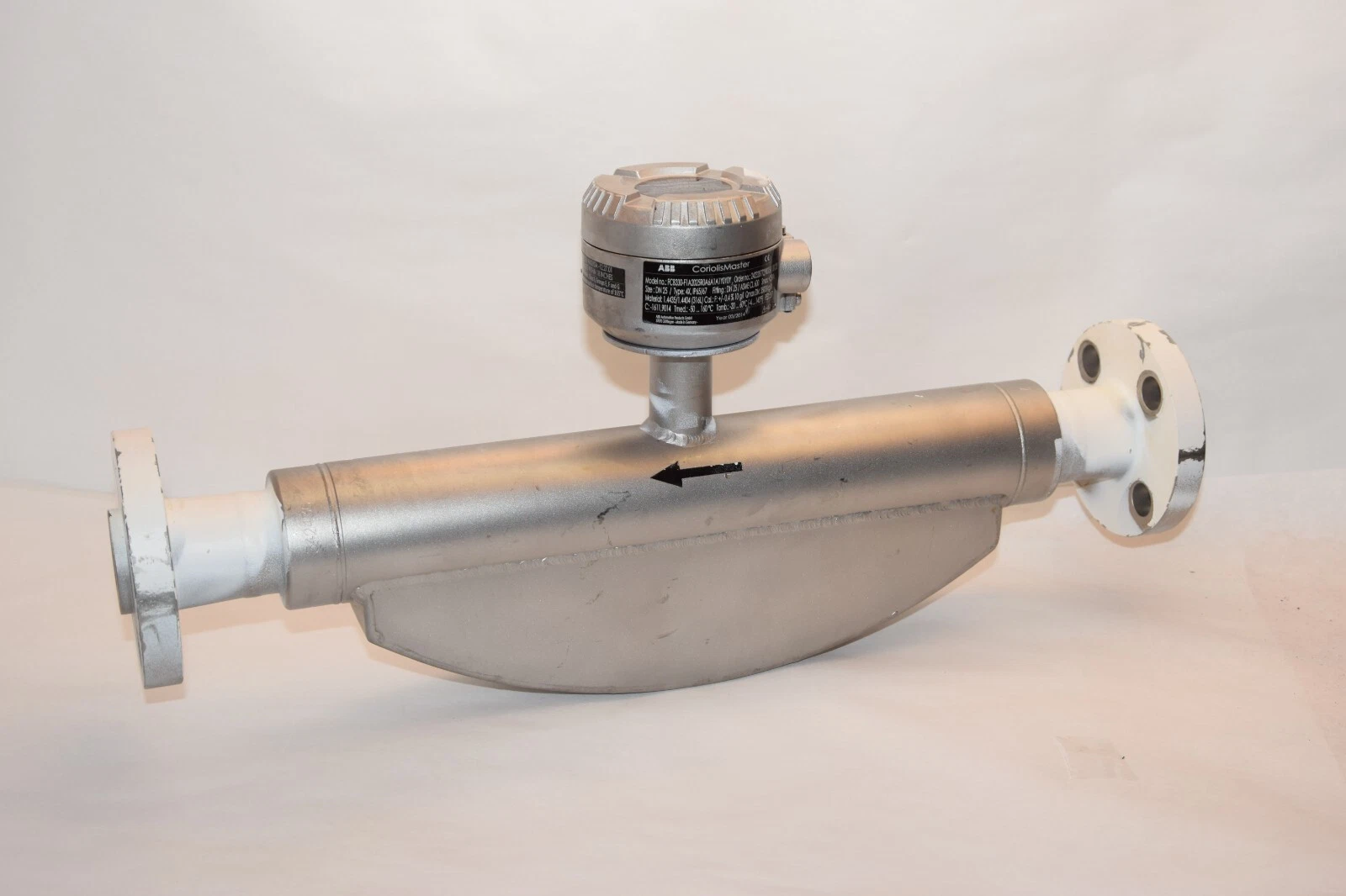 Used ABB CoriolisMater FCB330-F1A2025R0A6A1A1Y0Y0Y 1" Mass Flow Meter