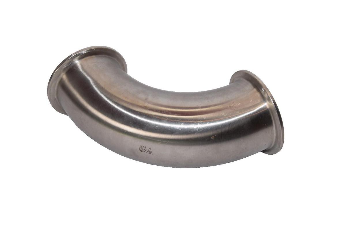 3" Sanitary 90° Sanitary Clamp 304 Stainless Steel Fitting (New)