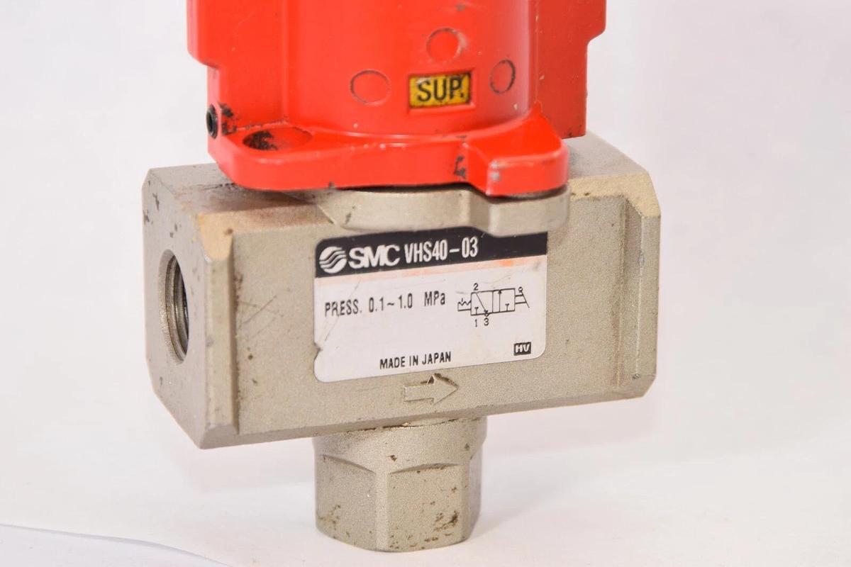 Used SMC VHS40-03 0.1-1.0MPa Lock Out Valve