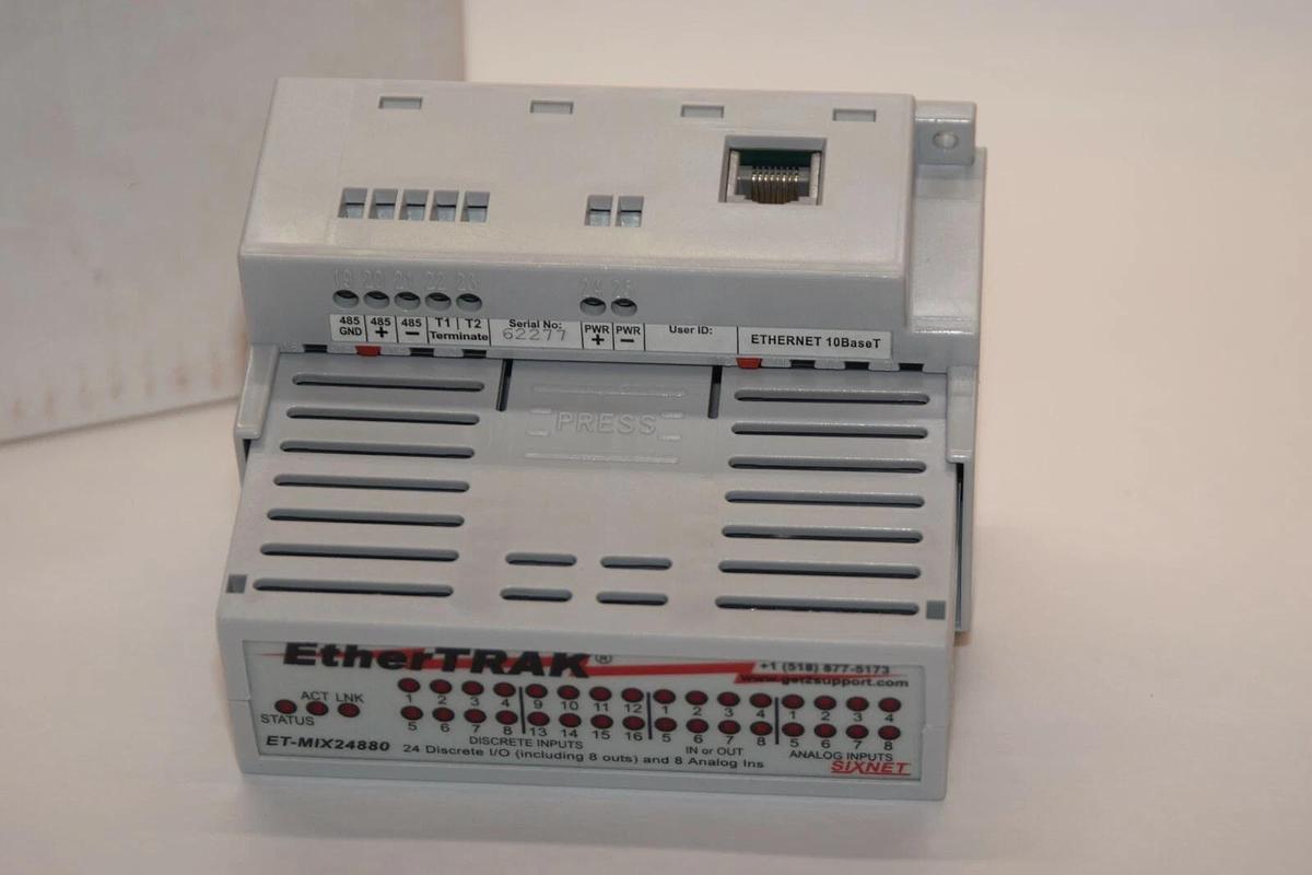 Ethertrak SIXNET  Red Lion  ET-MIX24880-D Direct Ethernet Module24 Discrete I/O