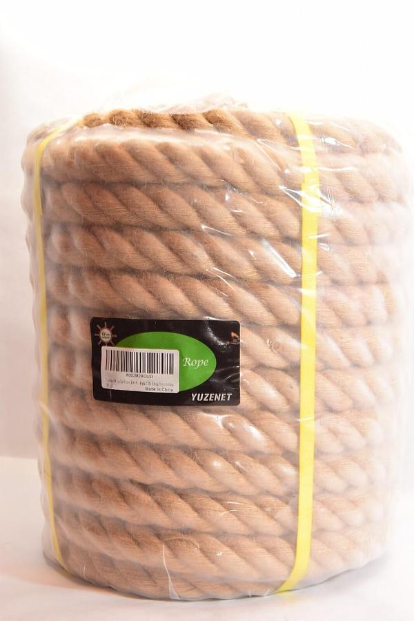 (NEW) YUZENET 1-1/2" x 85' Twisted Manila Rope Juet Rope