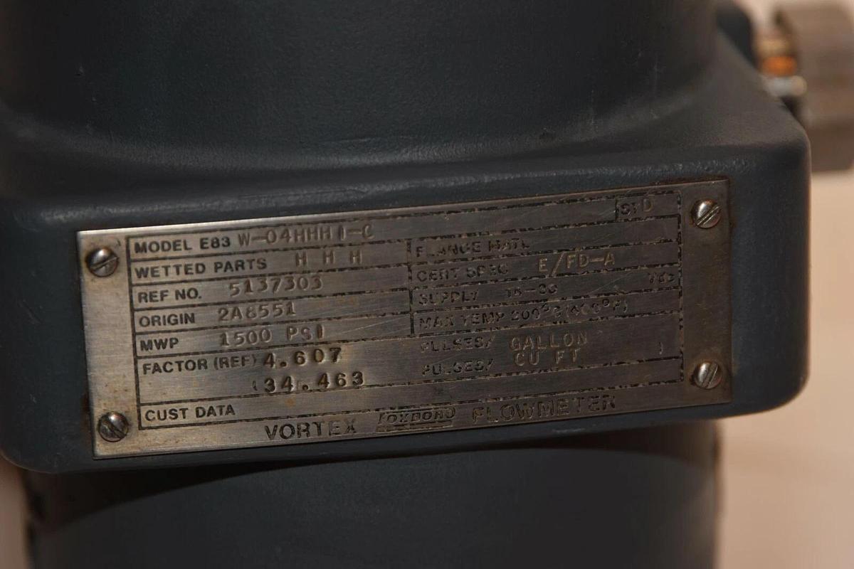 (NEW) FOXBORO E83 E83W-04HHHIC E83 W-04HHH I-C 1500psi 14-30V Vortex Flow Meter