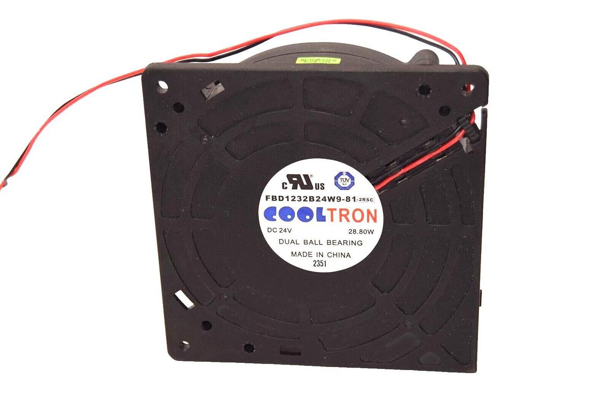 (NEW) COOLTRON FBD1232B24W9-81 , 24V , 28.80W Dual Ball Bearing Cooling Fan