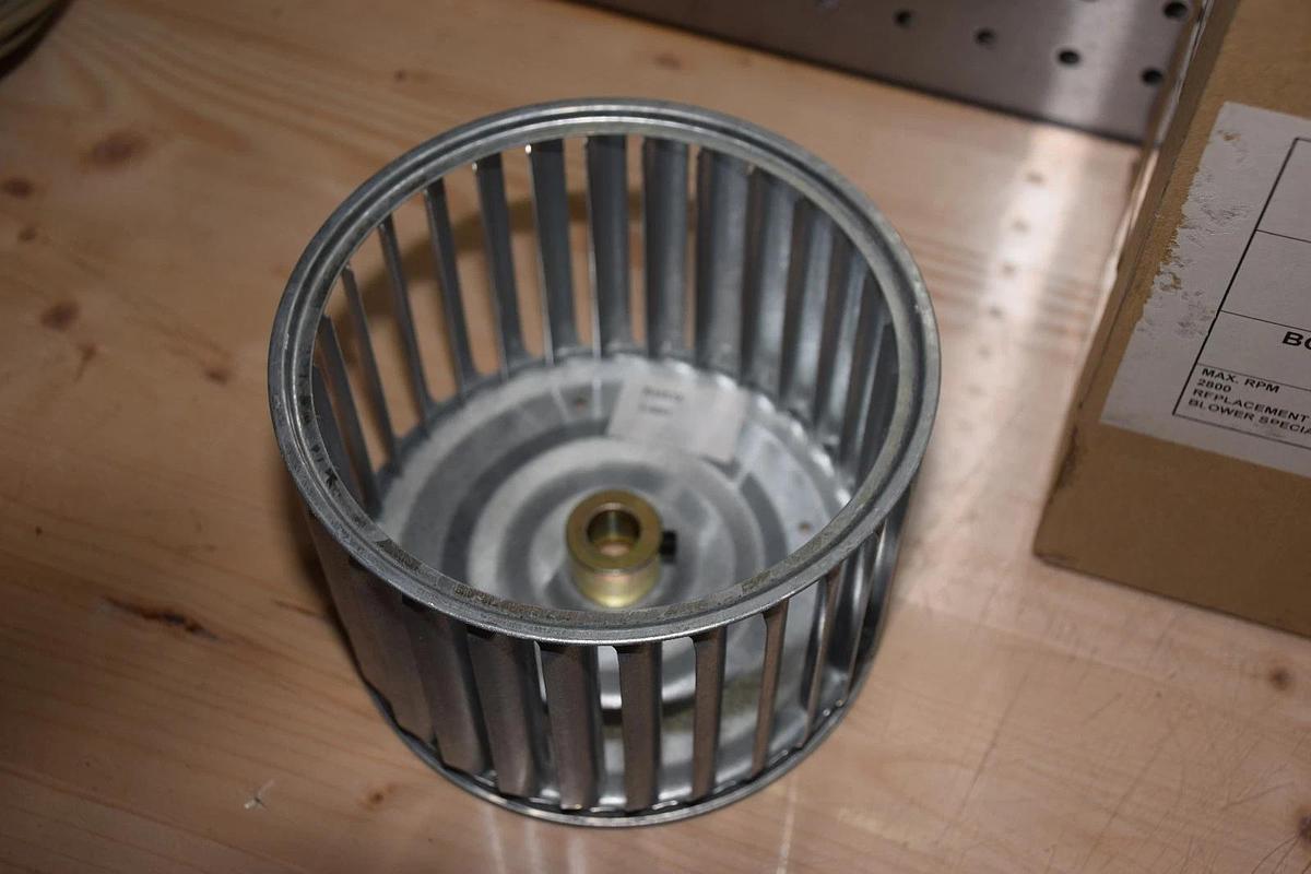 Fasco Galvanized Blower Wheel 1-6057 87106057 5-45/64" Dia 4" W 1/2" Bore (NEW)