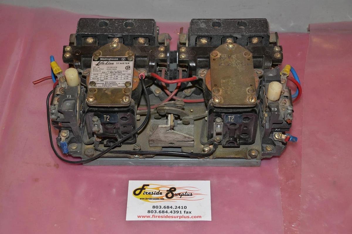 Used WESTINGHOUSE LIFE-LINE REVERSING STARTER 11210K1CCN SIZE SZ 1