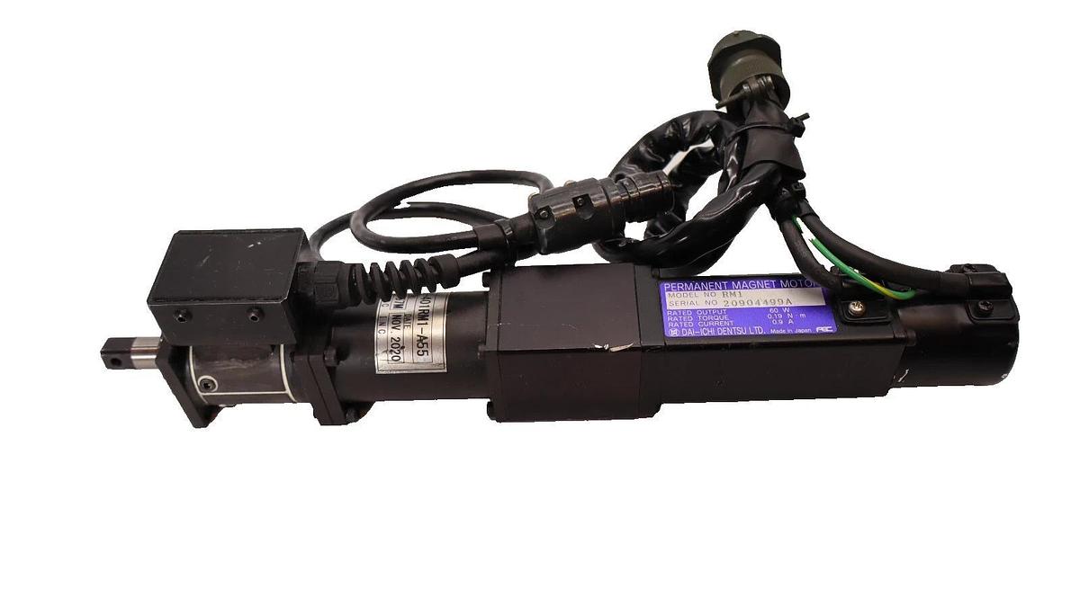 Used DAI-ICHI DENTSU NUTRUNNER NFT-401RM1-A55 Perm Magnet Motor RM1 Transd TD-40-NFS1