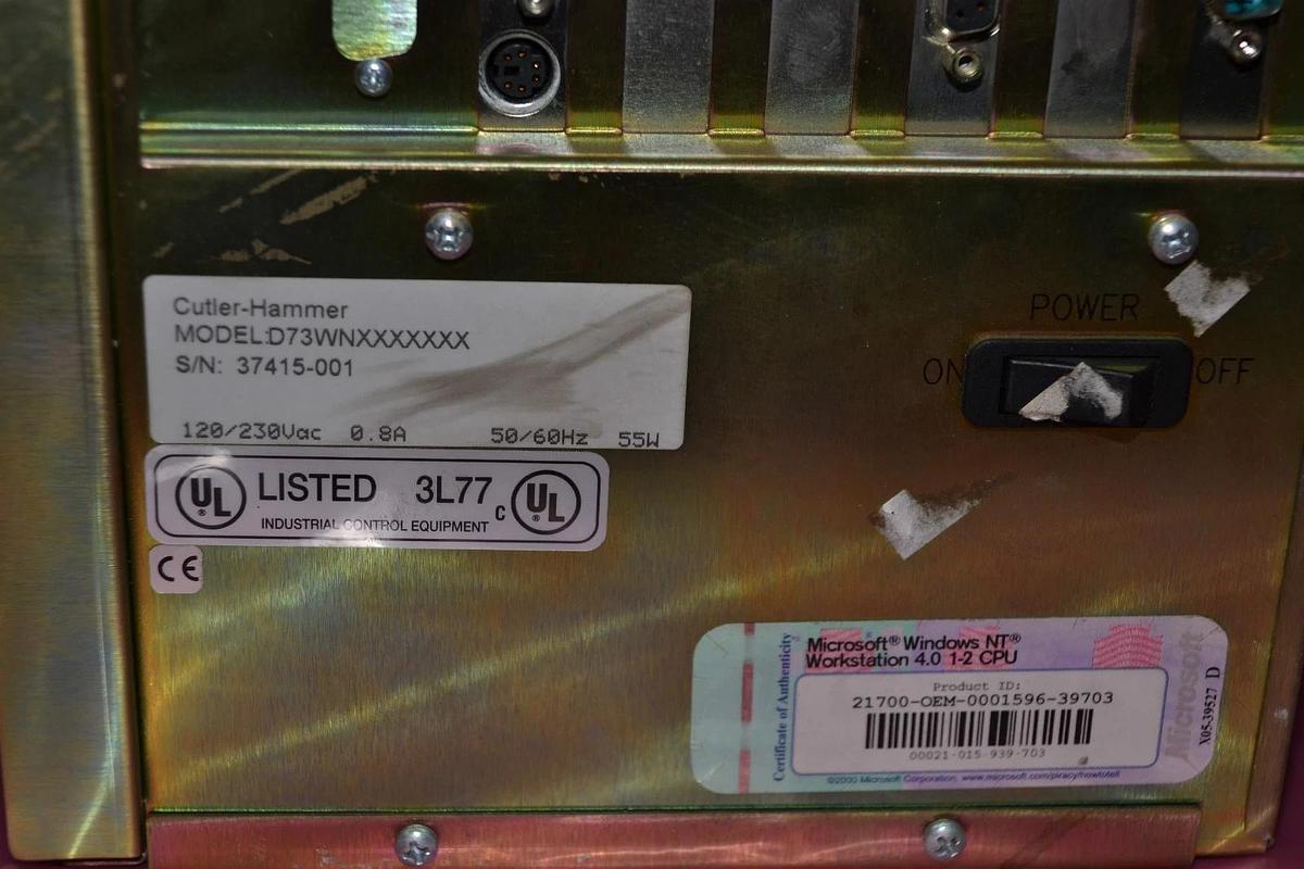 Used Cutler Hammer D73WNXXXXXXX 10.4 IN Display C-H2 D73WN D73 Work Station 4.0