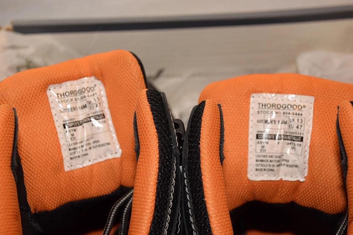 THOROGOOD 804-6444 Men 14 M 6" Lace-To-Toe Composite Safety Toe Gen-Flex2, Black