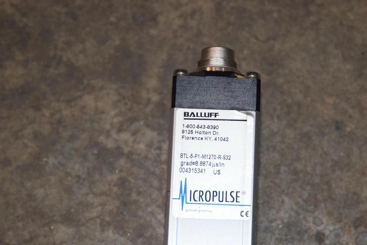 Used BALLUFF BTL-5-P1-M1270-R-S32 Micropulse Linear Transducer