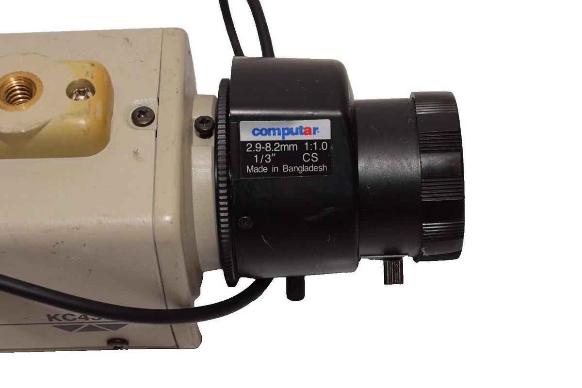 Used Ultrak KC4300 3.5W CCD B/W Security Camera w/2.9-8.2mm 1/3" Computar Lens