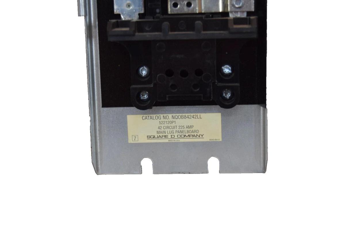 Used Square D Main Lug Circuit Panelboard NQOB84242LL 225A 42 Circuit