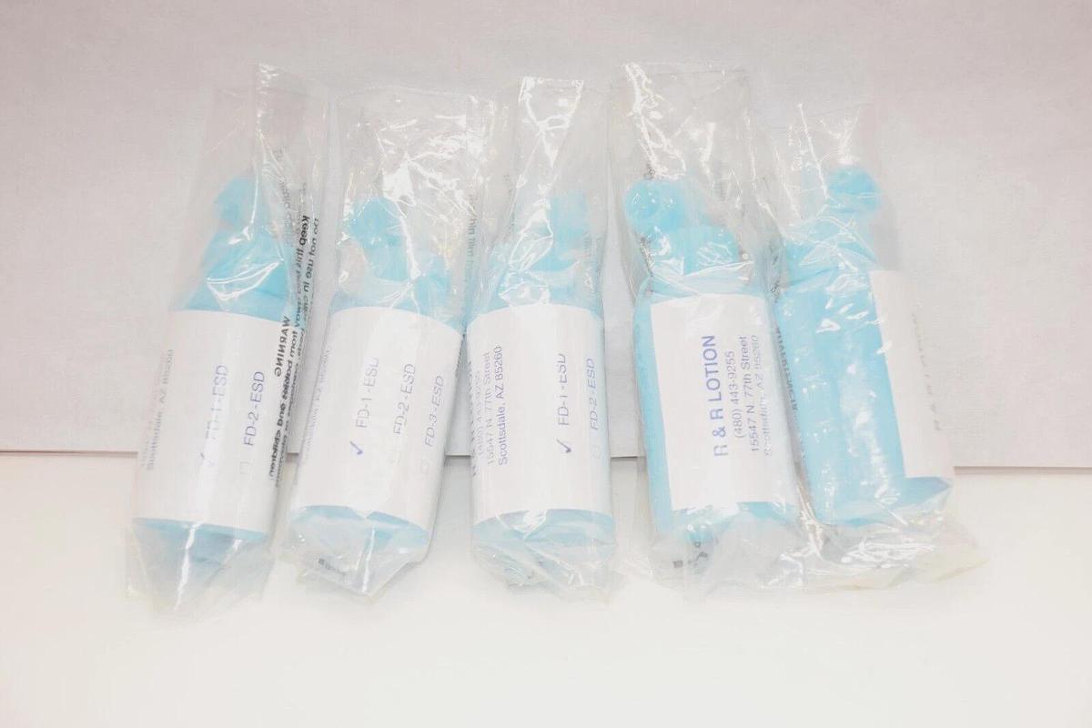 (NEW - LOT OF 5) R & R LOTION FD-1-ESD 2oz Flux Dispenser