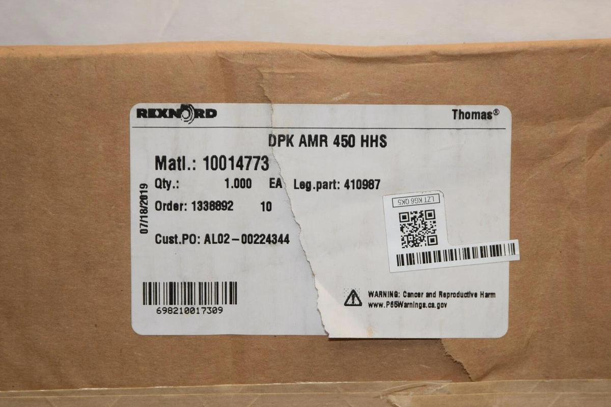 (NEW) REXNORD DPK AMR 450 HHS AL02-00224344 Stainless Coupling Disc
