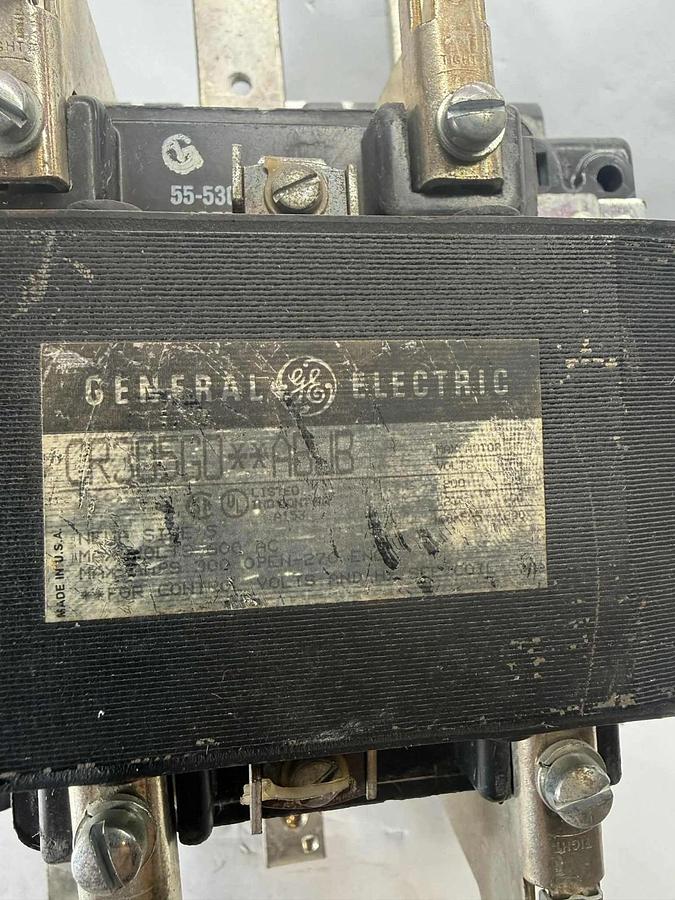 Used GE GENERAL ELECTRIC Contactor Size Sz 5 CR305G0**ABJB 460-480v coil