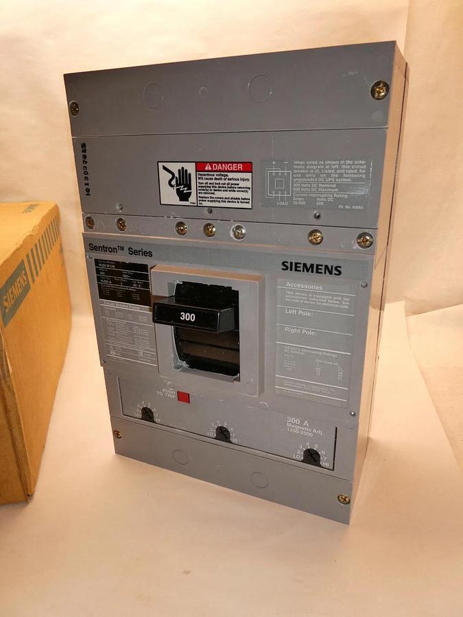 SIEMENS HJD63B300L 300A breaker 300 Amp trip unit  frame hjd63f400 HJD6 3P 300 A