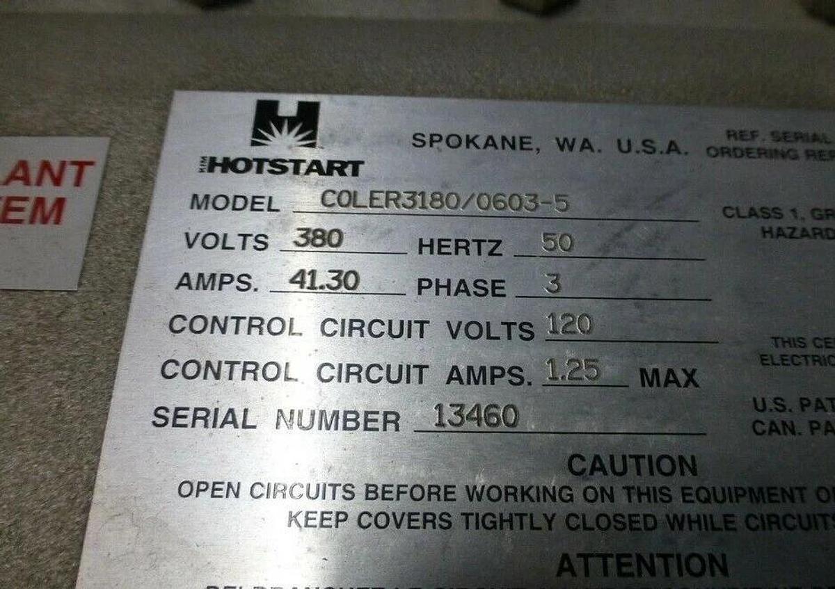 (New) Hotstart COLER3180/0603-5 Engine Circulation Heating System CCSEW112005