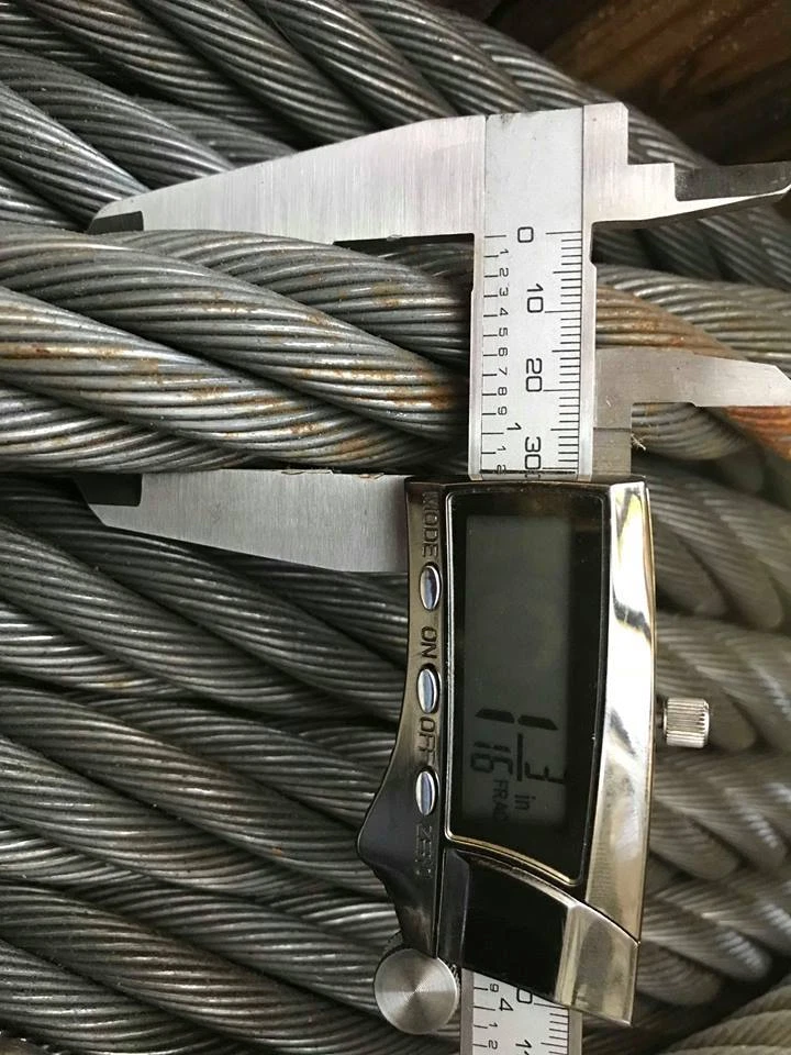 Large Spool 1-3/16” Steel Wire Rope Cable, weight 1,600lbs  OSD 1 3/16”, 1" 3/16