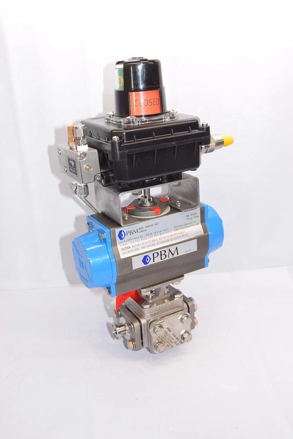 Used PBM PAVBL453S-0075 Actuator SS Valve 1/2" MIHLC4X-Z01-34A-K095 Westlock 711