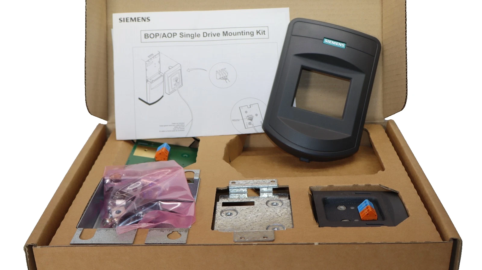 Siemens 6SE6400-0PM00-0AA0 Micromaster 4 BOP/AOP Single Door Mounting Kit (New)