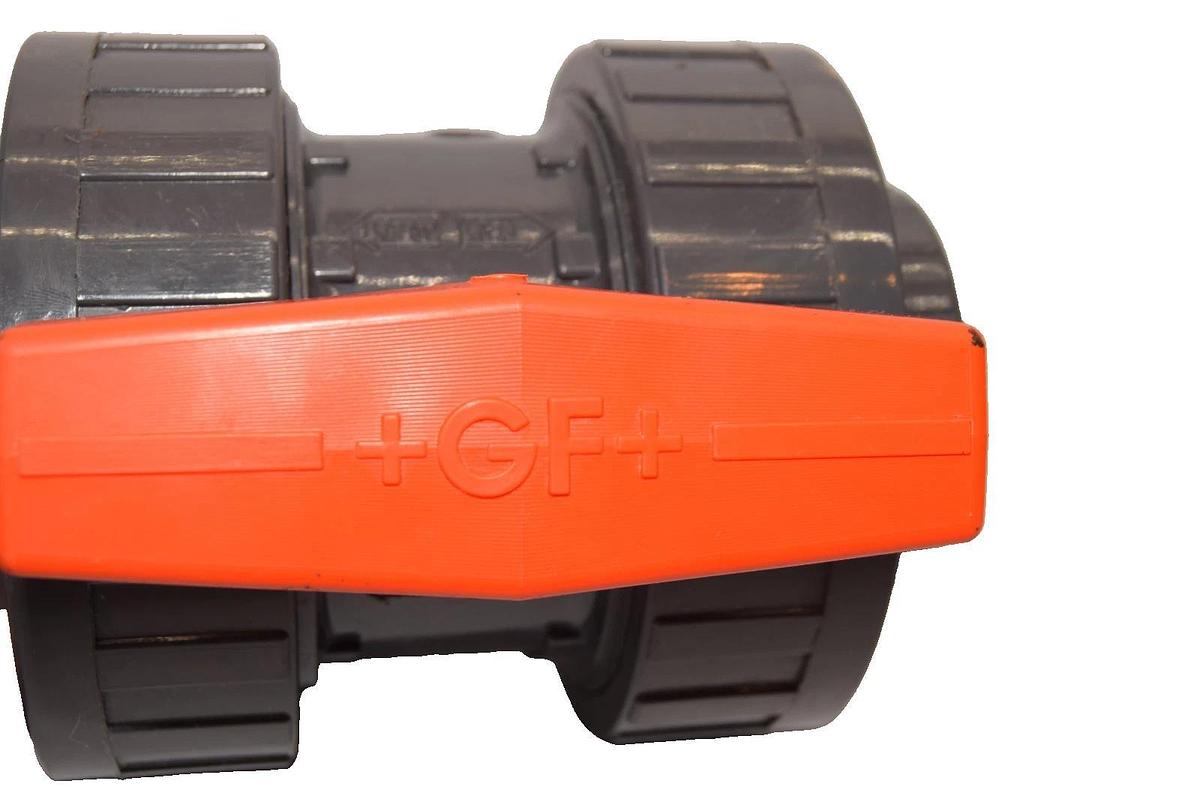 George Fischer 2" Threaded Non-Shock True Union Ball Valve PVC (New)