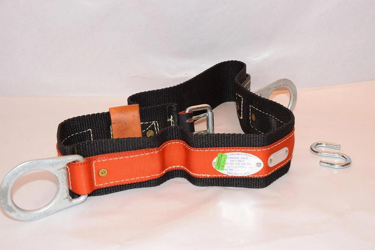(NEW) NORTH / SAF-T-CLIMB 728-200-001 728200001 Medium Fall Prevention Belt