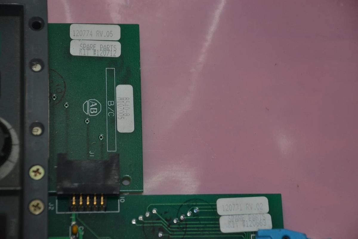 Used ALLEN BRADLEY 120661-02 W/ 120710-04 120663 PC BOARD / PROGRAM INTERFACE MODULE