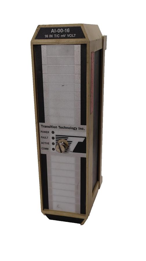 Used Transition Technology Input Module AI-00-16 , AI0016 16 In T/C mV Volt