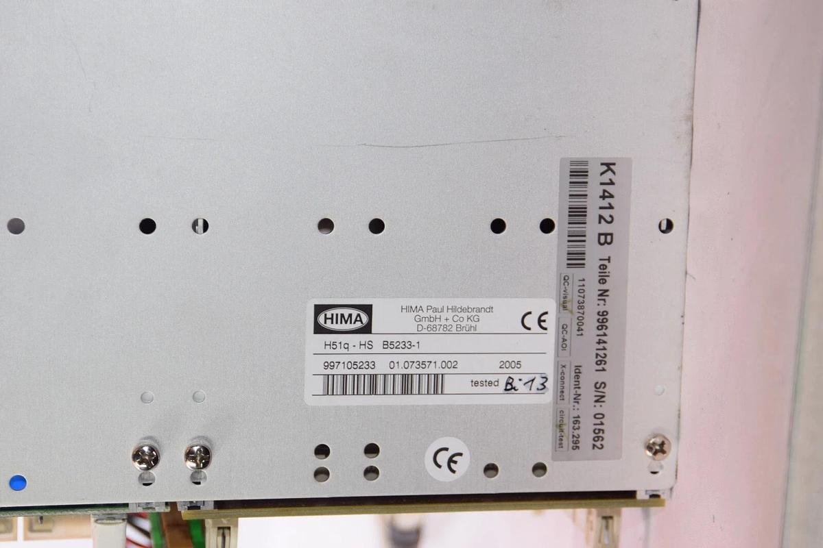 HIMA Central Rack System H51Q-HS TYPE B5233-1 19IN 997105233