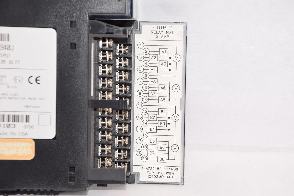 Used GE FANUC Output Module IC693MDL940J 2A 16pt Relay Output Module