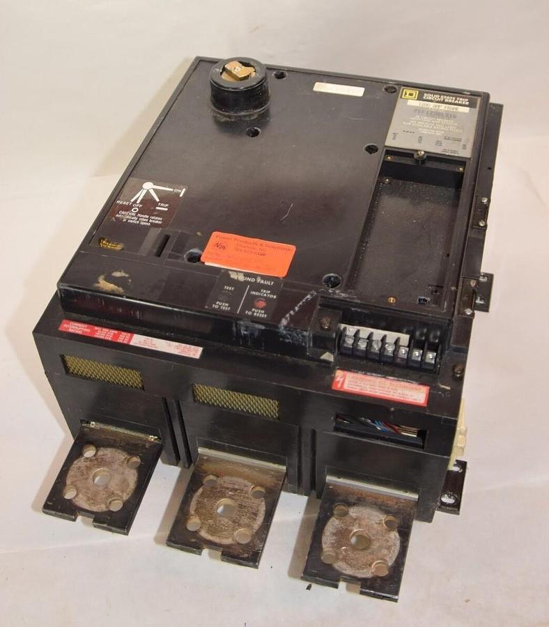 Used Square D PEF1236LSIG 1200 Amp A 1200A PE Solid State Trip Circuit Breaker