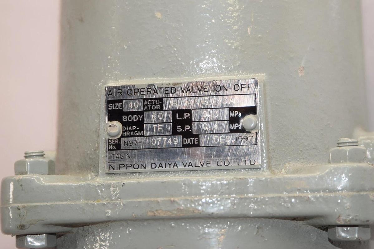 (NEW) NIPPON H014N-1243AB Size 40 Air Operated Valve (0n-off)
