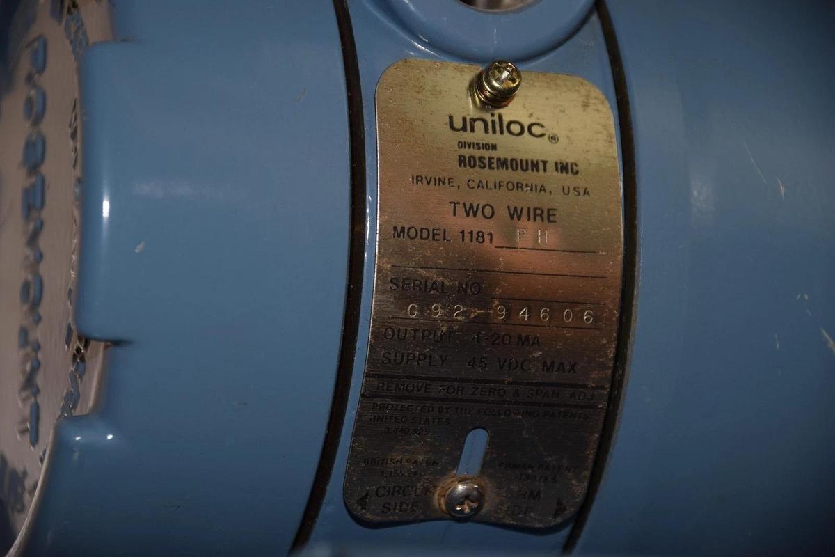 Rosemount ( 0-14 PH ) 1181PH Two Wire Transmitter 1181 Lcd RTO 23122-00 (New)