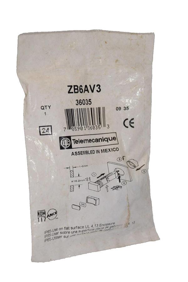 (NEW) TELEMECANIQUE ZB6AV3 Pilot Light Head , Green