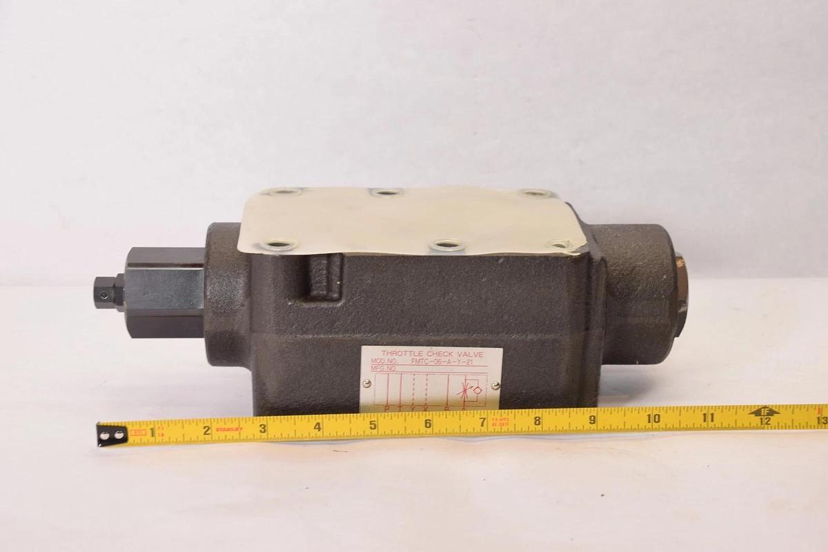 (NEW) HIROSE VALVES FMTC-06-A-Y-21 , FMTC06AY21 Throttle Check Valve