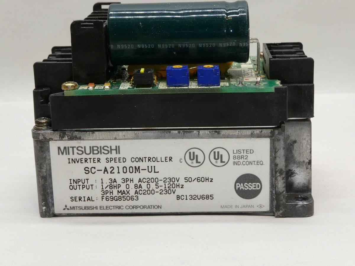 NEW- MITSUBISHI SC-A2100M-UL 1.3A 3Ph 200-230V 1/8Hp Inverter Speed Controller