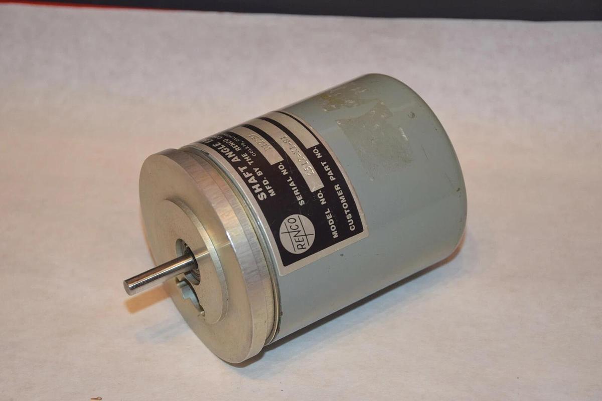 Used RENCO 2512-X1-S1 2512X1S1 D12357 SHAFT ANGLE ENCODER