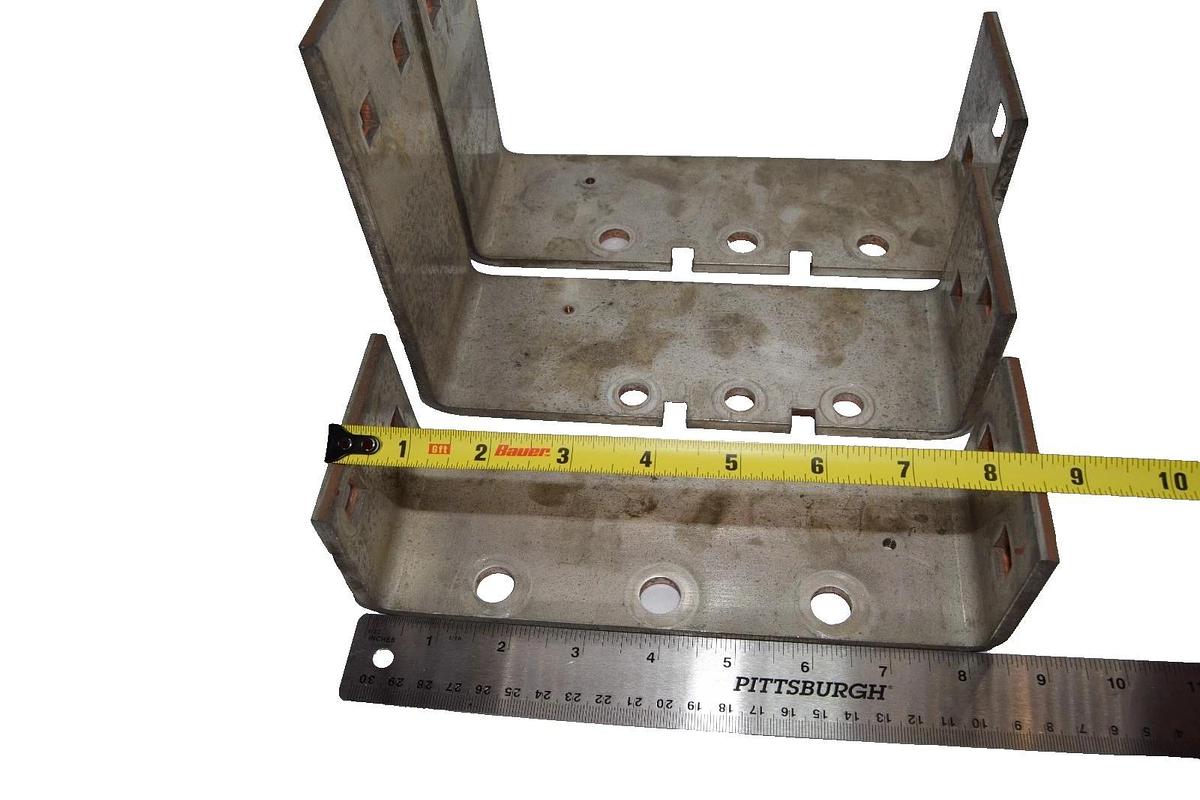 Used Industrial Buss Bar 8-1/2" x 3" x 1/8" Copper (Lot of 3 - Assorted Sizes)